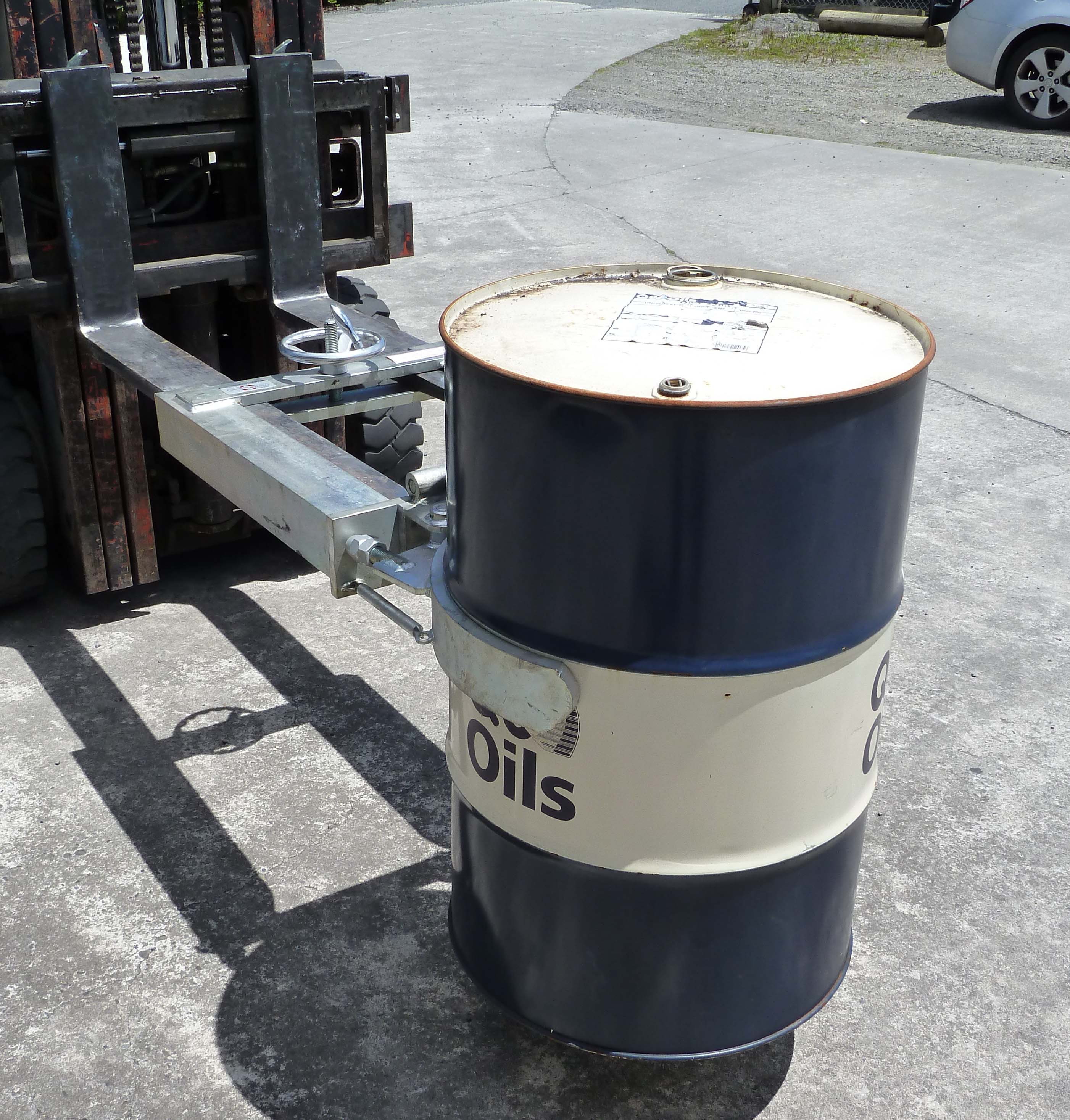 Drum Lifter Spade Forklift Attachments Astrolift